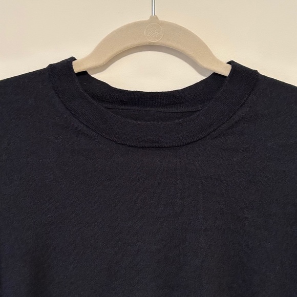 Zadig & Voltaire 100% Merino Wool Navy Blue Emmy Cutout Sweater - Picture 6 of 16